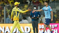 | Photo: AP/R. Parthibhan : File photo of Gujarat Titans and Chennai Super Kings captains Shubman Gill (right) and Ruturaj Gaikwad.